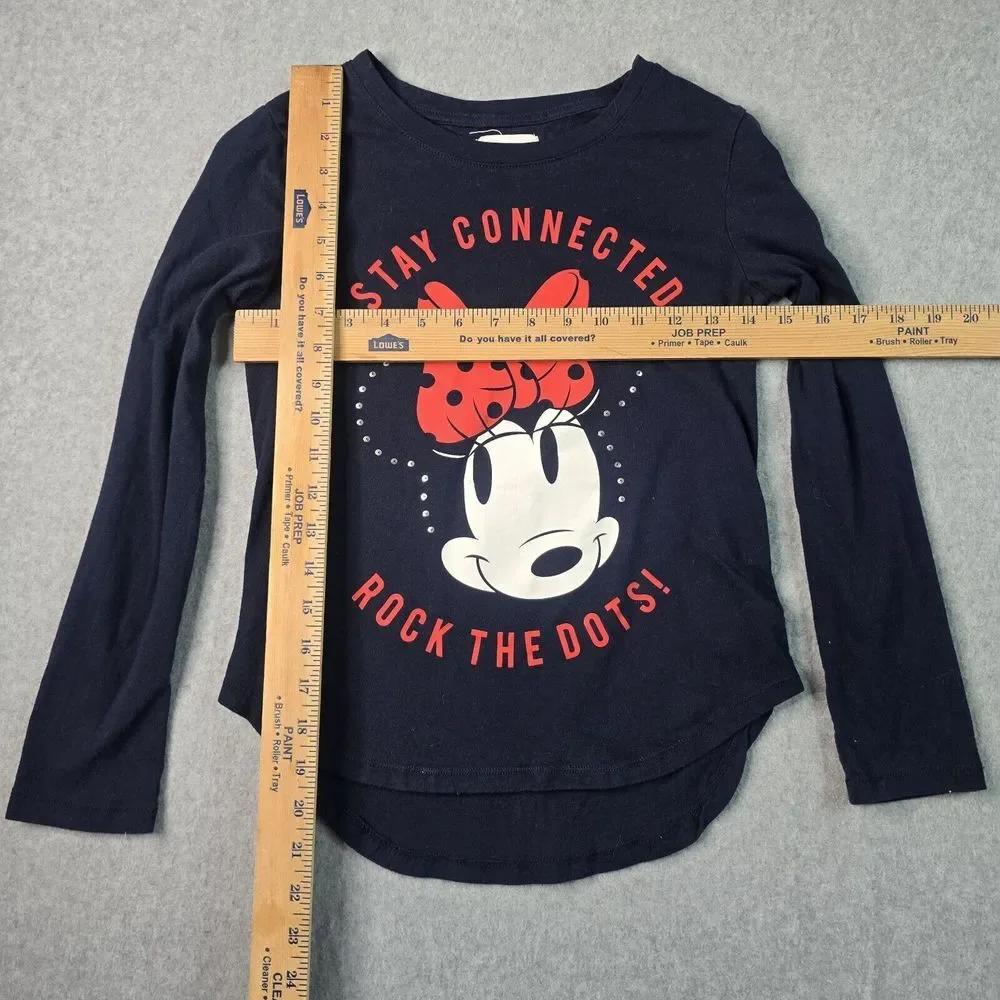 Gap Kids x Disney‎ Girls Minnie Mouse Set XL/12 Navy LS Mickey Leggings Hearts
